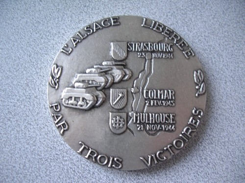 Médaille alsace libérée - médaille, l'alsace
