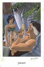 EX-LIBRIS WAYNE SHELTON NUMEROTE ET SIGNE PAR CHRISTIAN DENAYER NEUF