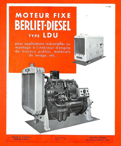 Berliet prospectus moteur - berliet,