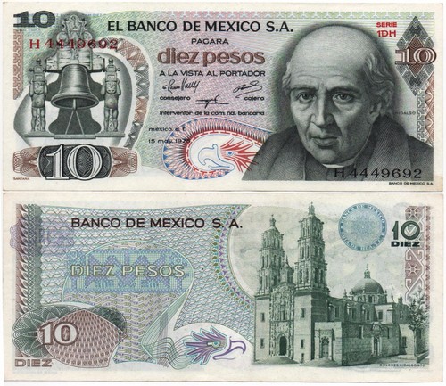 Pesos mexico banknote - mexico,