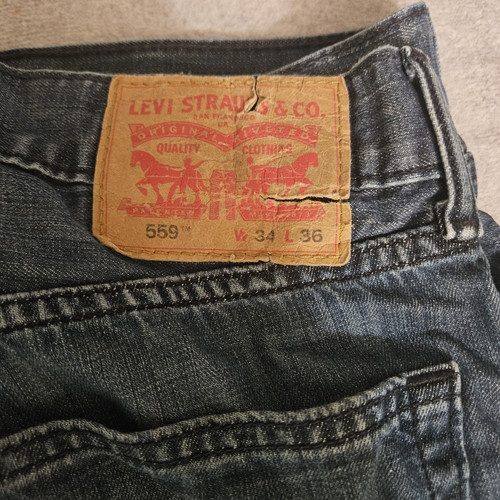 Levi straight blue denim - levi's,