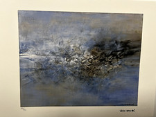 Lithographie Zao Wou ki, Sans Titre (112) Certificat.  28x38cm. Edition de 150