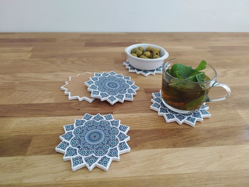 Set sous verre en - de, 6