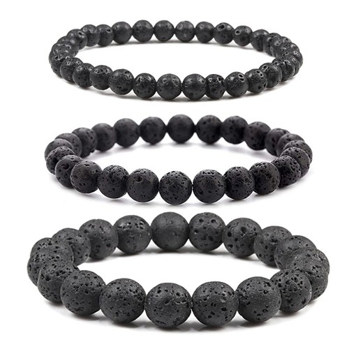 Bracelet pierre lave - bracelet, de