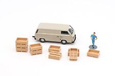 10 caisses bois palox 45cm H0 1:87 HO Diorama Train Marchandise Modellbahn LVM