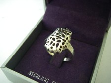 TAILLE 53  bague ajourée en Argent MASSIF 925  3gr N°208