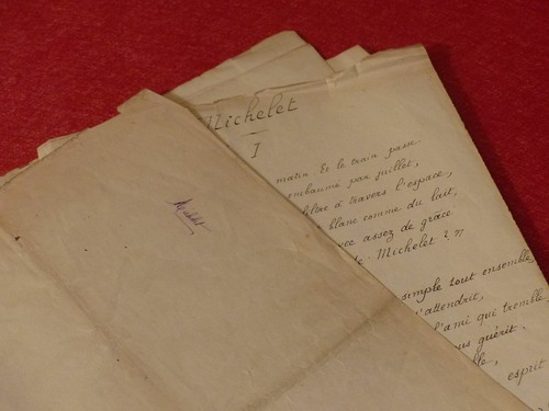 Michelet manuscrit - "michelet",