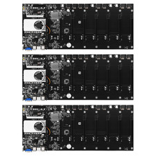 Lot de 3 Carte mère BTC-T37 Minage 8 GPU Mining Rig Minage