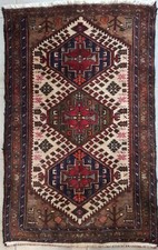 Superbe Tapis Noué Main 70's Caucase