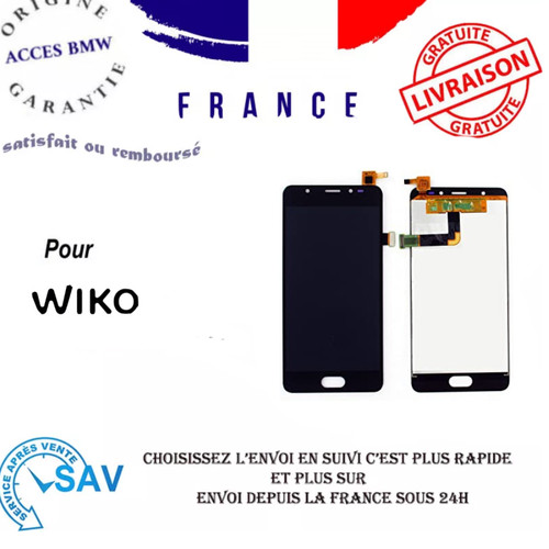 Ecran lcd vitre tactile - &, noir