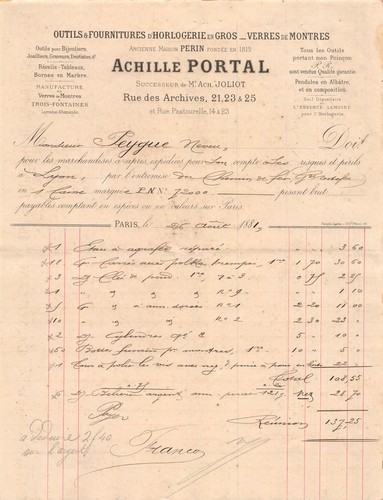 1881 outils fournitures - outils, et