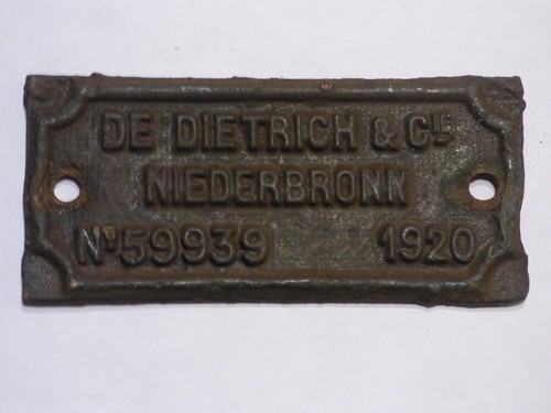 Ancienne plaque constructeur - plaque,