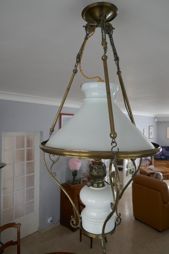 Lustre ancien cuivre - cuivre, et