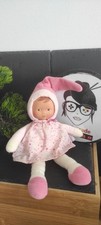 Doudou poupée corolle Mademoiselle cassis robe rose bonnet etoile biche 2014