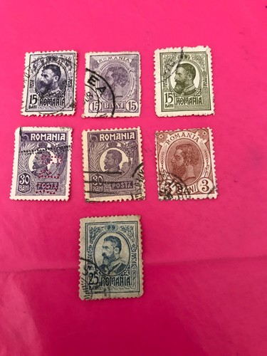 Timbre roumanie ancien - roumanie, 7