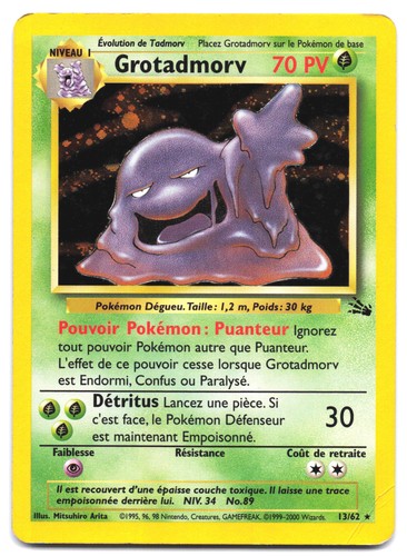 Carte pokémon grotadmorv - pokémon,