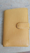 Portefeuille /porte monnaie Viennois Louis Vuitton en cuir épi jaune