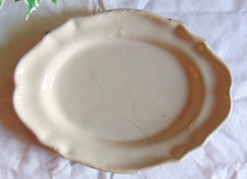 Grand plat ovale blanc - grand, cul