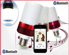 TOP Ampoule musicale enceinte leds E27 speaker bulb bulbs Blanc Froid bluetooth 