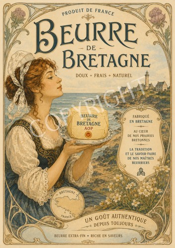 Photo beurre bretagne - a4, de