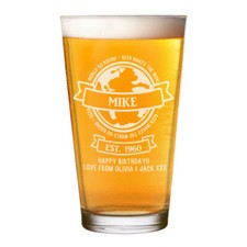 Personnalisé Pinte Verre