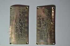 Plaque militaire de paire de jumelle Huet française, ww1