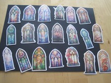 Pour Scrapbooking 20 Autocollants forme de fenêtres  En Vinyle Imperméables