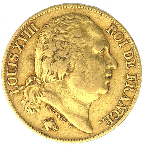 Louis xviii francs - louis, 1819