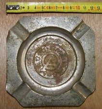 rare cendrier ancien AUTO OMNIA PARIS en laiton nickelé vers 1930