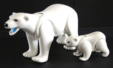 PLAYMOBIL OURS BLANC + OURSON
