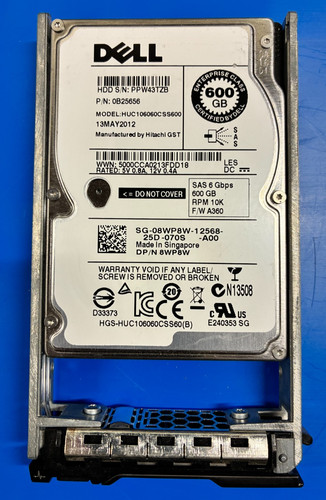8wp8w dell 600gb 10k - dell, 6g
