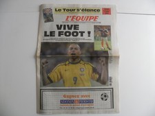 Journal l'EQUIPE avant finale coupe du monde 1998 Vive le foot du 11 juillet