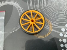 Playmobil Western  /   Roue jaune Pour Chariot du Far West 