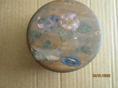 Ancienne boite ronde - , bois