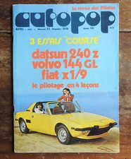 Revue autoPop n°31 de avril 1974 avec poster