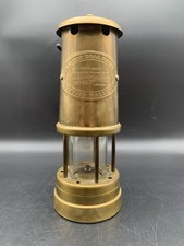 LAMPE VINTAGE EN BRONZE PARAFFINE MINER ABERAMAN COLLIERY BRITISH COAL MINING