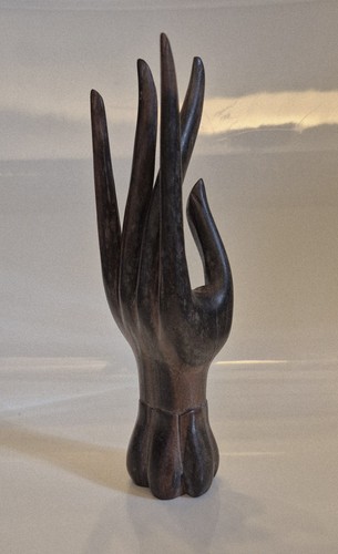 Main sculptée bois - main,