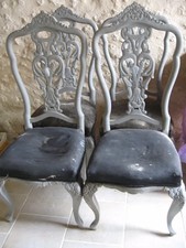 Cadres de Chaises de Salon Mallorca à Retapisser x4