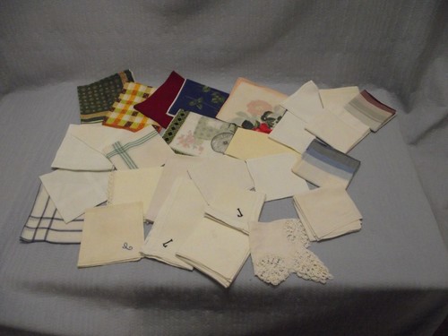 Lot mouchoirs anciens - 29,