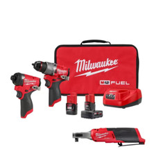 MILWAUKEE M12 FUEL 12-Volt Lithium-Ion Cordless Hammer Drill/Impact Driver/3/8 I