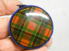 ?? ANCIEN PIQUE AIGUILLES EPINGLES 2 PLAQUE TARTAN PHERSON NECESSAIRE COUTURE
