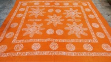 Couvre-lit indien Orange Batik