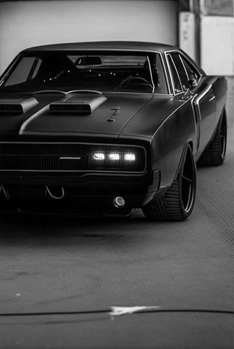 Muscle car metal poster - metal,