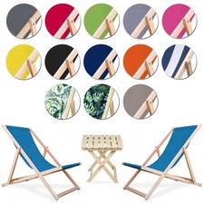 Lit Soleil Plage Bois Chaise