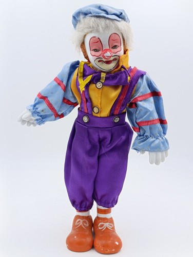 Poupée clown vintage tête