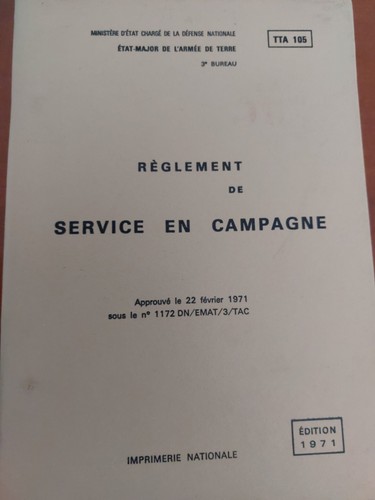 Tta 105 reglement - reglement, service