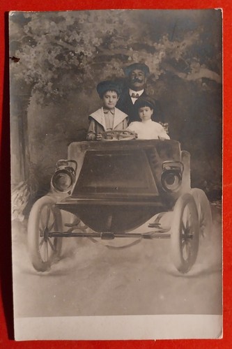 Photo auto époque - auto, famille