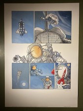 Affiche hommage hergé tintin - affiche,