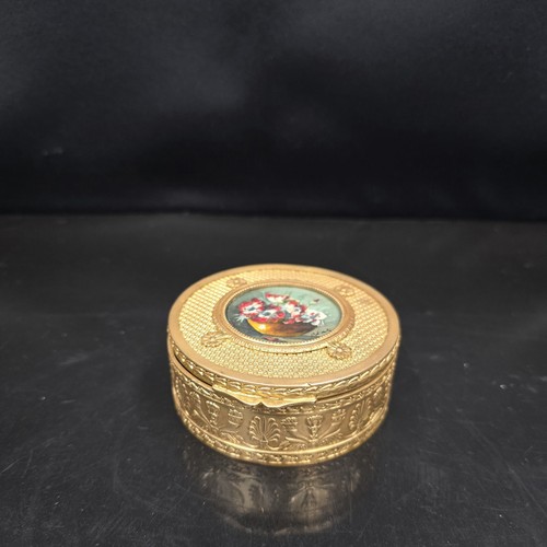 Ancienne boite ronde laiton - ancienne,