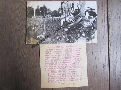 Photo presse 1955 accident - photo,